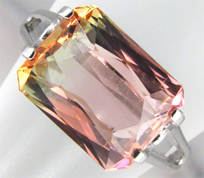 Серебро 925 Кольцо с арбузным турмалином