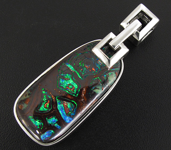 Серебро 925 Кулон с австралийским болдер опалом