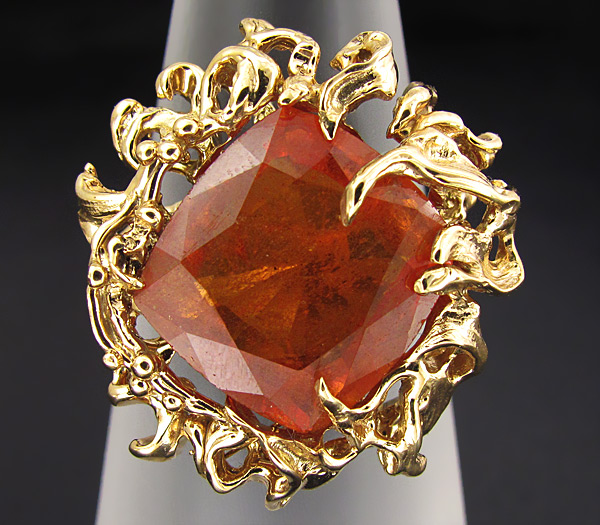 Золото Кольцо с крупным клиногумитом