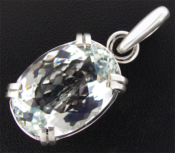 Серебро 925 Кулон с аквамарином