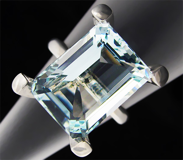 Серебро 925 Кольцо с аквамарином