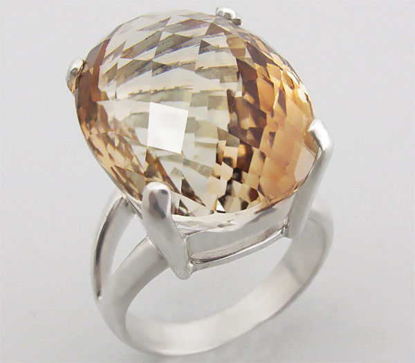 Серебро 925 Кольцо с империал топазом