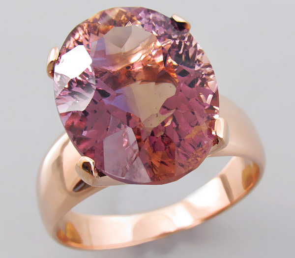 Золото Кольцо с аметрином