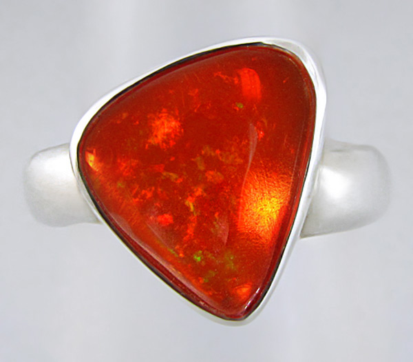 Серебро 925 Кольцо с огненным опалом