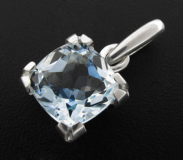 Серебро 925 Кулон с аквамарином