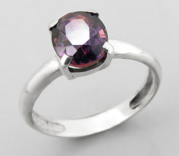 Серебро 925 Кольцо с полихромным сапфиром