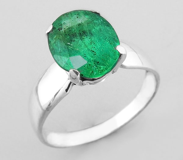 Серебро 925 Кольцо с изумрудом