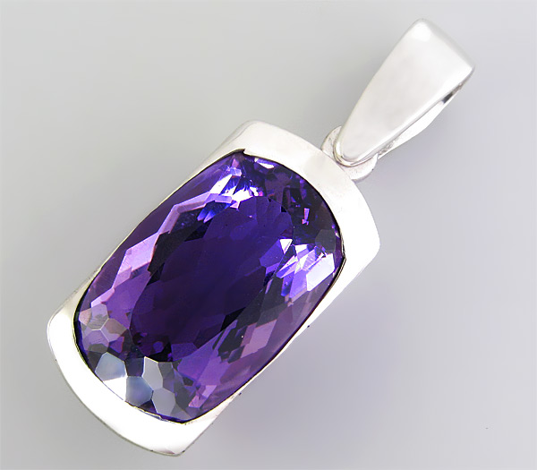 Серебро 925 Кулон с аметистом