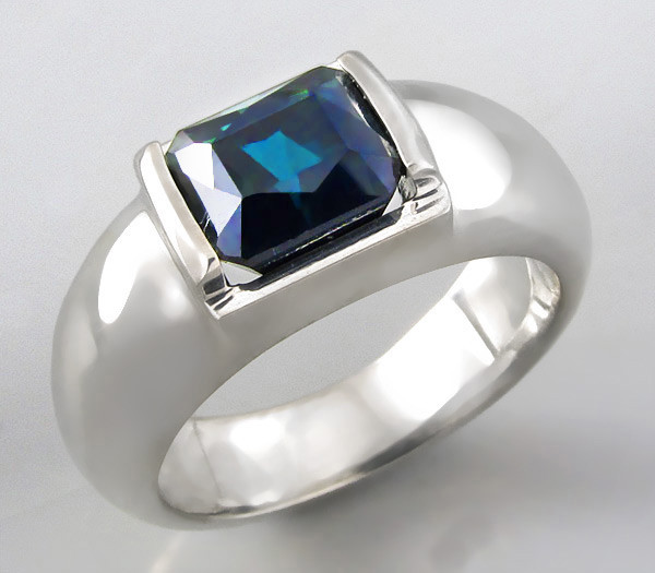 Серебро 925 Кольцо с неоновым индиголит турмалином