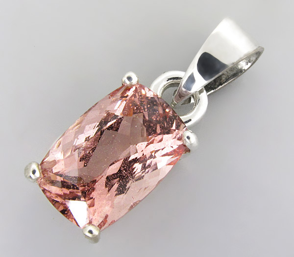 Серебро 925 Кулон с морганитом