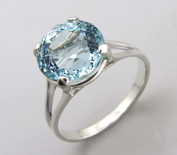 Серебро 925 Кольцо с аквамарином