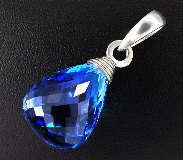 Серебро 925 Кулон с топазом