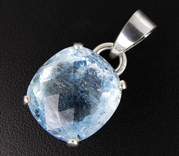 Серебро 925 Кулон с аквамарином