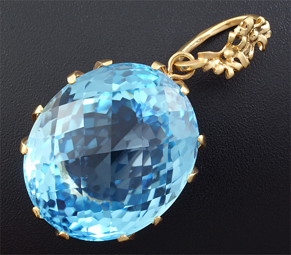 Золото Кулон с топазом