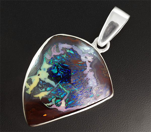 Серебро 925 Кулон с австралийским болдер опалом