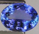 Кольцо с чистейшим танзанитом и бриллиантами