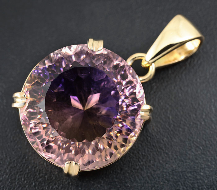 Золото Кулон с аметрином