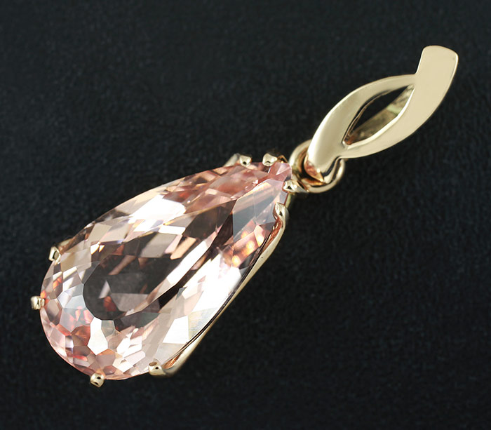 Золото Кулон с морганитом