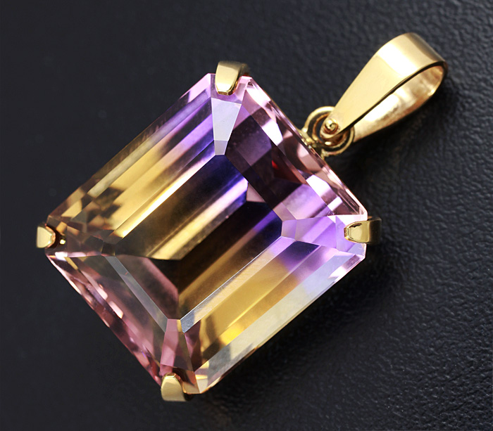 Золото Кулон с аметрином