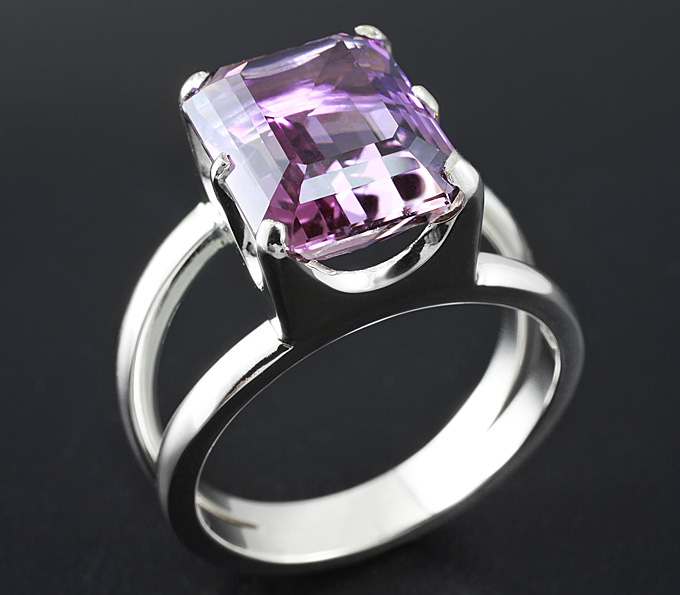 Серебро 925 Кольцо c аметрином