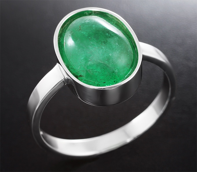 Серебро 925 Кольцо c изумрудом