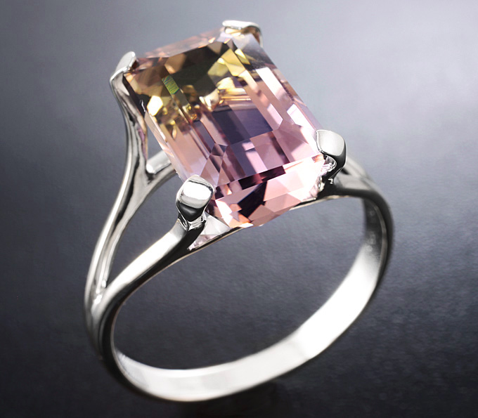 Серебро 925 Кольцо c аметрином