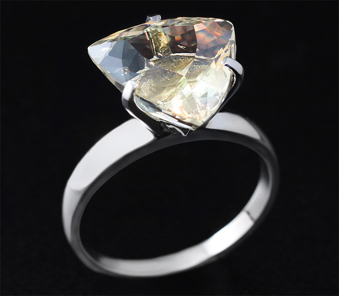 Серебро 925 Кольцо c андезин лабрадоритом