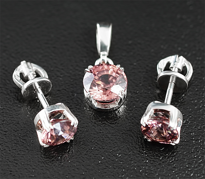 Серебро 925 Комплект с цирконами