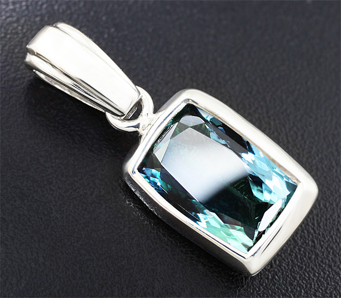 Серебро 925 Кулон с крупным цоизитом