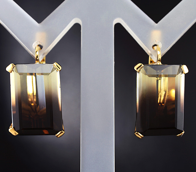 Золото Cерьги с лемотринами