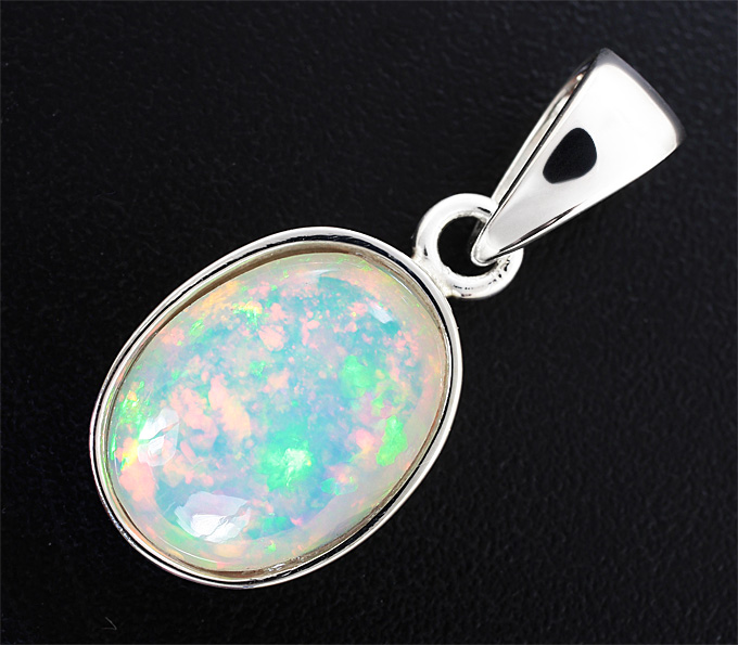 Серебро 925 Кулон с кристаллическим Welo опалом