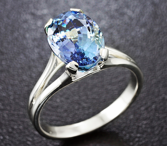Серебро 925 Кольцо c танзанитом