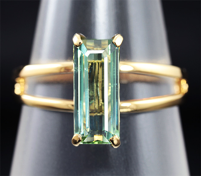 Золото Кольцо c турмалином