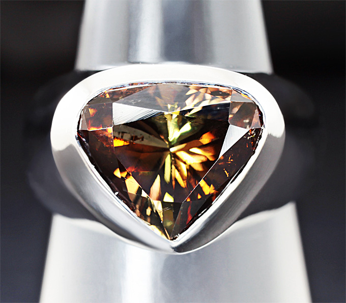 Золото Кольцо с аксинитом