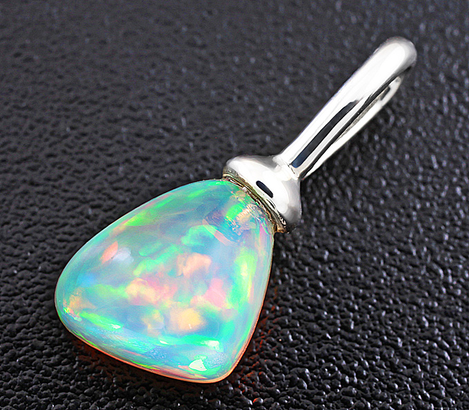 Серебро 925 Кулон с кристаллическим Welo опалом