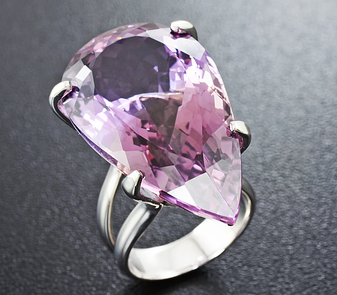 Серебро 925 Кольцо с чистейшим боливийским аметистом