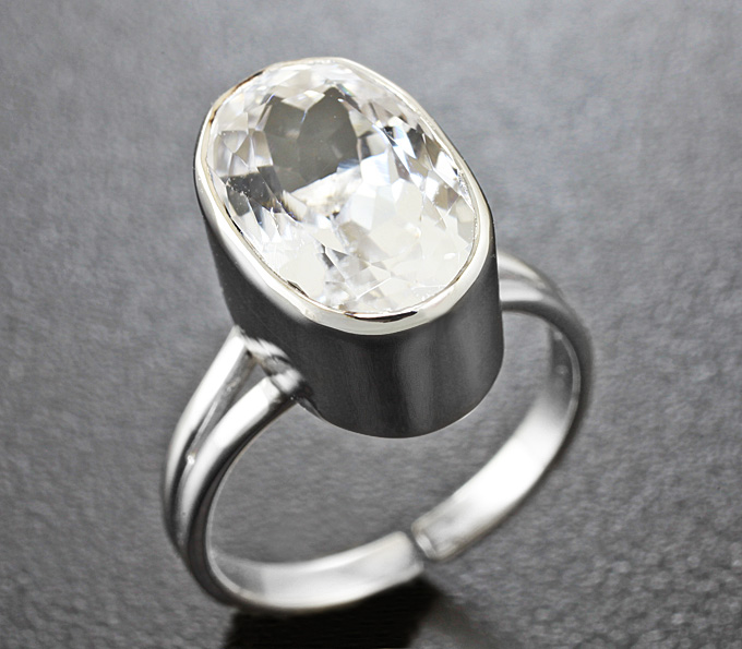 Серебро 925 Кольцо c кунцитом