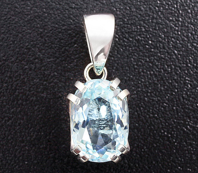Серебро 925 Кулон с аквамарином