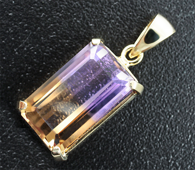 Золото Кулон с аметрином
