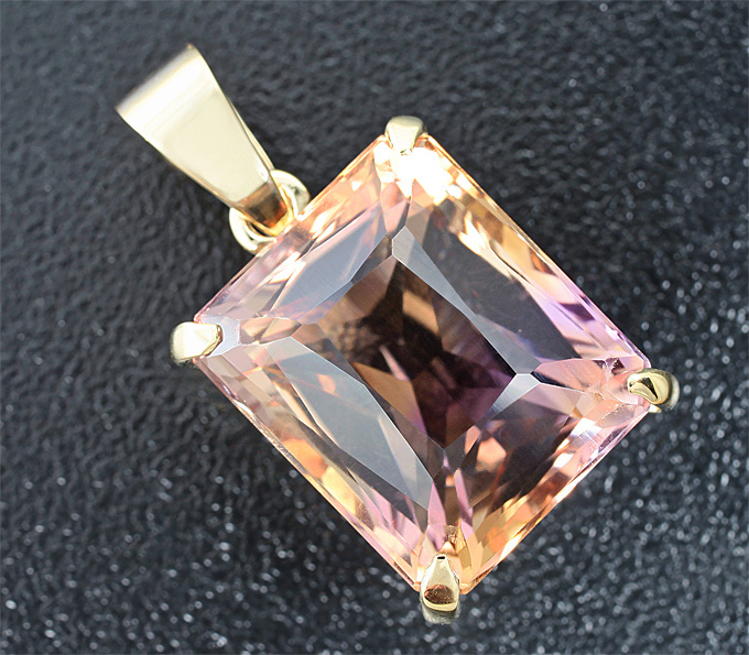 Золото Кулон с чистейшим аметрином