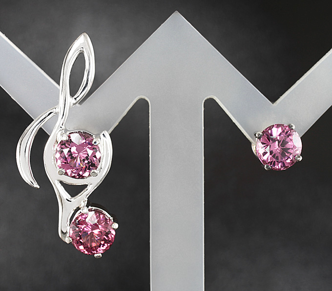 Серебро 925 Серьги с малайа гранатами