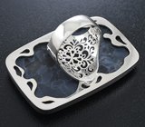 Кольцо c петерситом Серебро 925