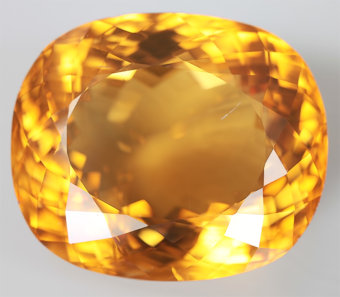 Эксклюзив! Крупный золотистый кальцит 39,55 карат