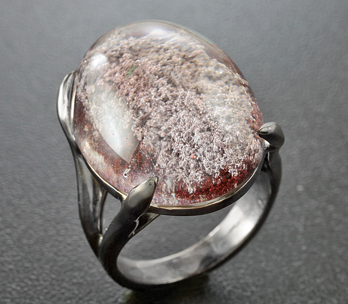 Серебро 925 Кольцо с «садовым» кварцем