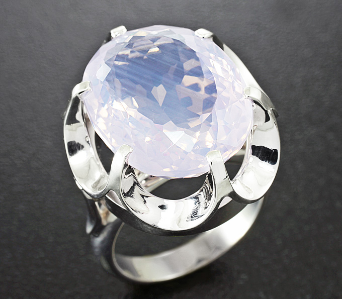 Серебро 925 Кольцо c лавандовым аметистом