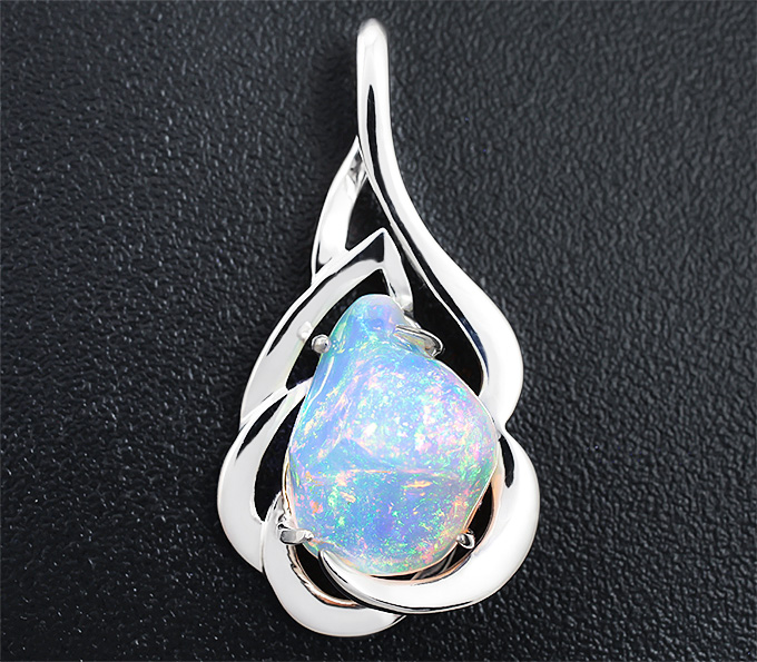 Серебро 925 Кулон с эфиопским кристаллическим опалом