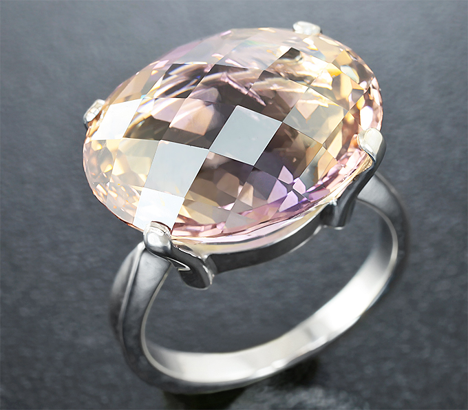 Золото Кольцо с аметрином