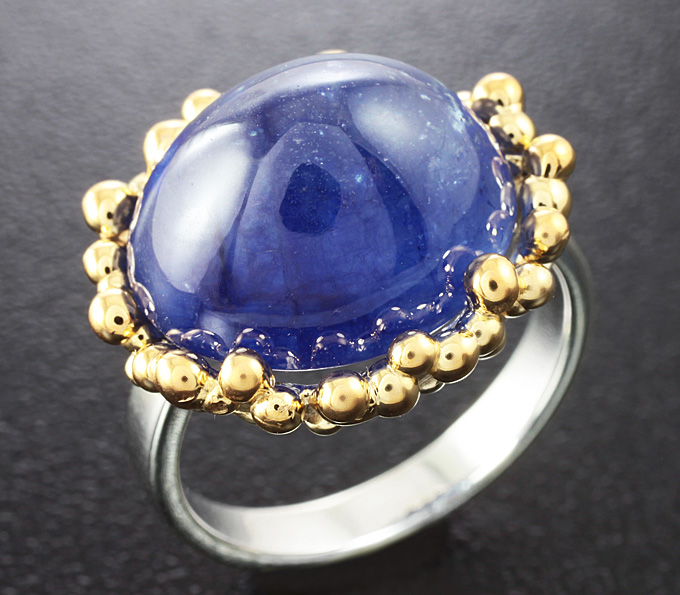 Серебро 925 Кольцо c сапфиром