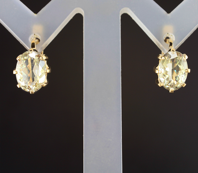 Золото Серьги с диаспорами