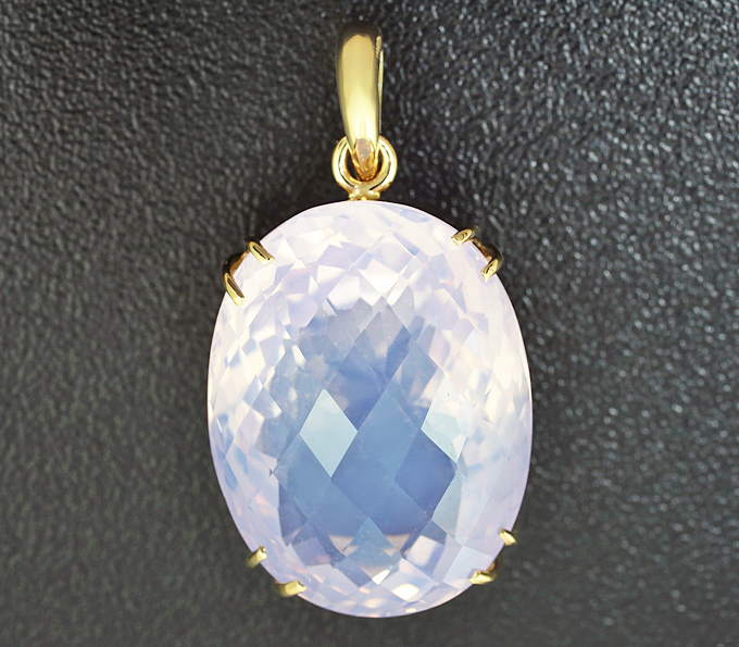 Золото Кулон с лавандовым аметистом